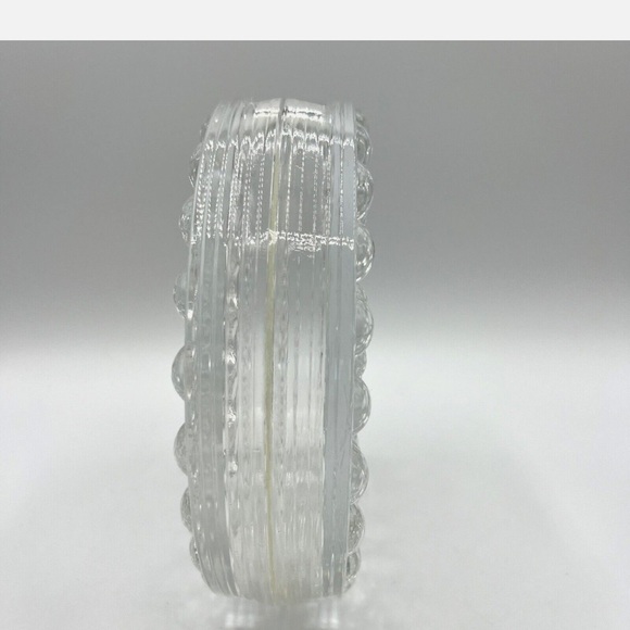 Vintage Clear Glass Bubble Design Plate - Picture 8 of 11